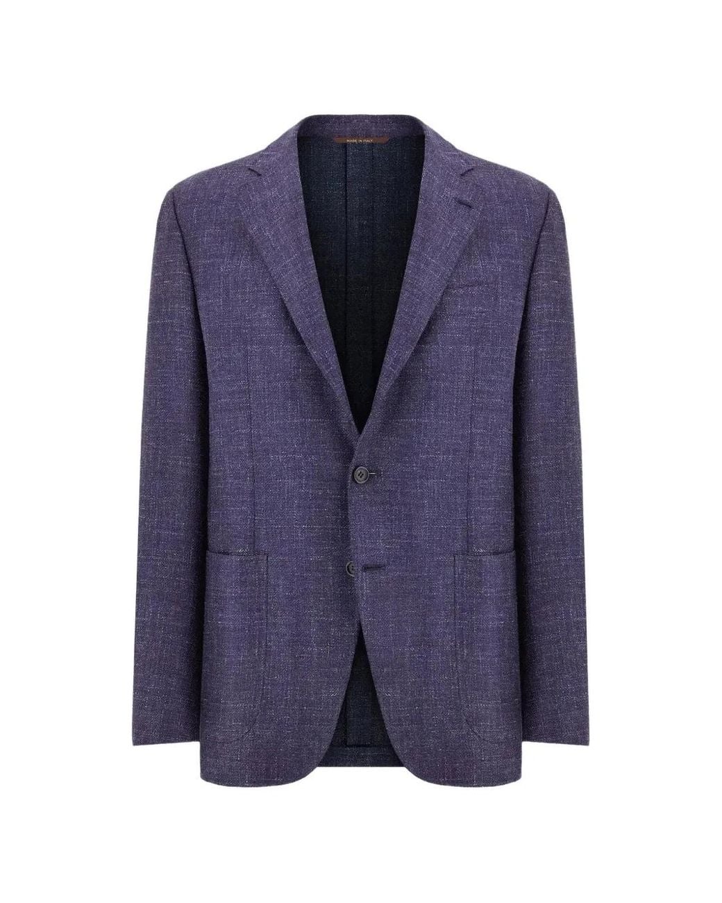 Canali Blue Single-Breasted Blazer for men