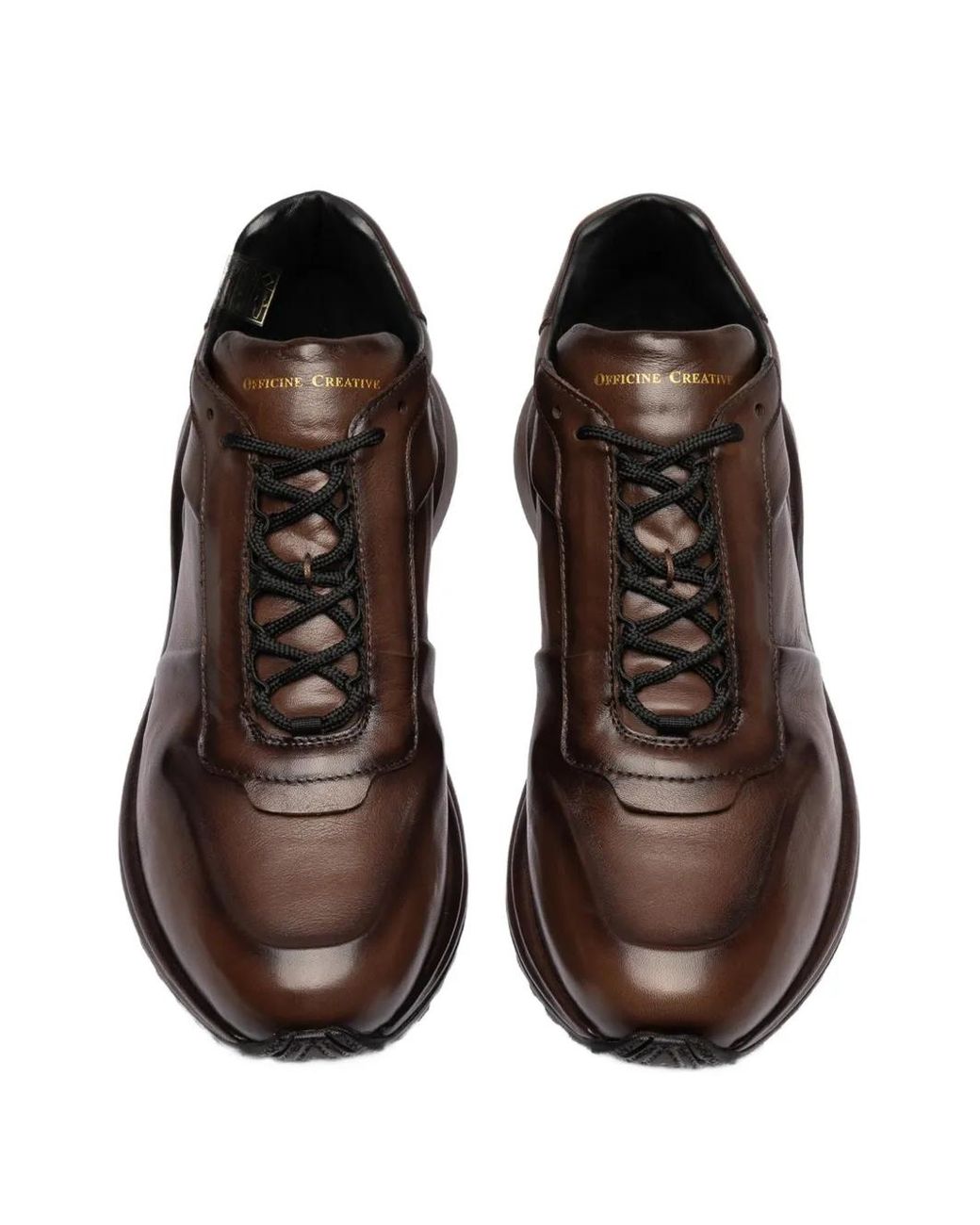 Officine Creative Brown Phase 001 Leather Sneakers for men