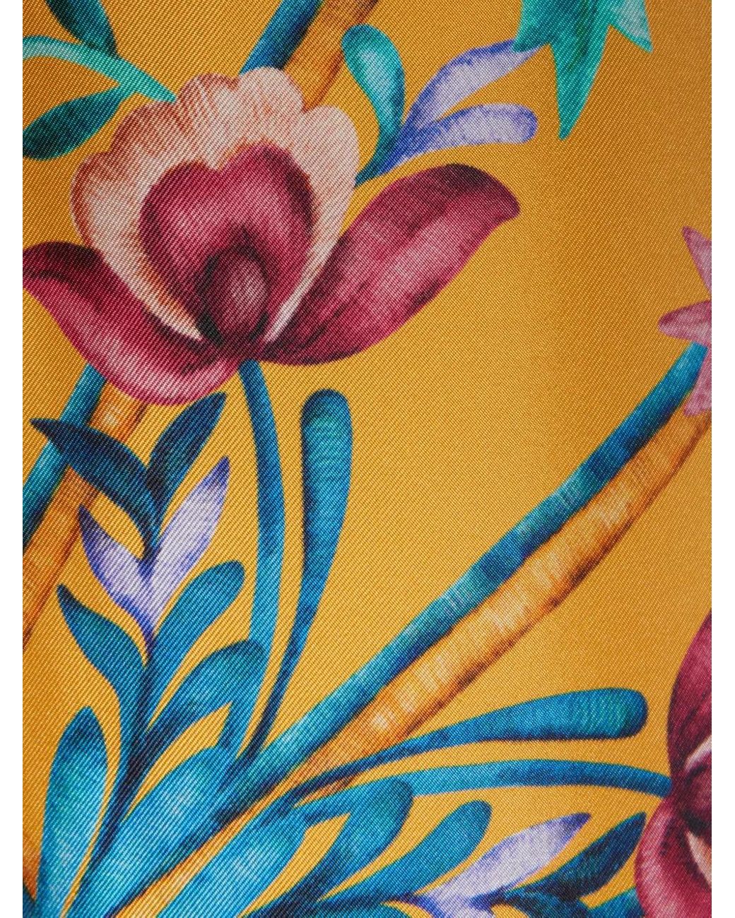 LaDoubleJ Orange Silk Palazzo Trousers