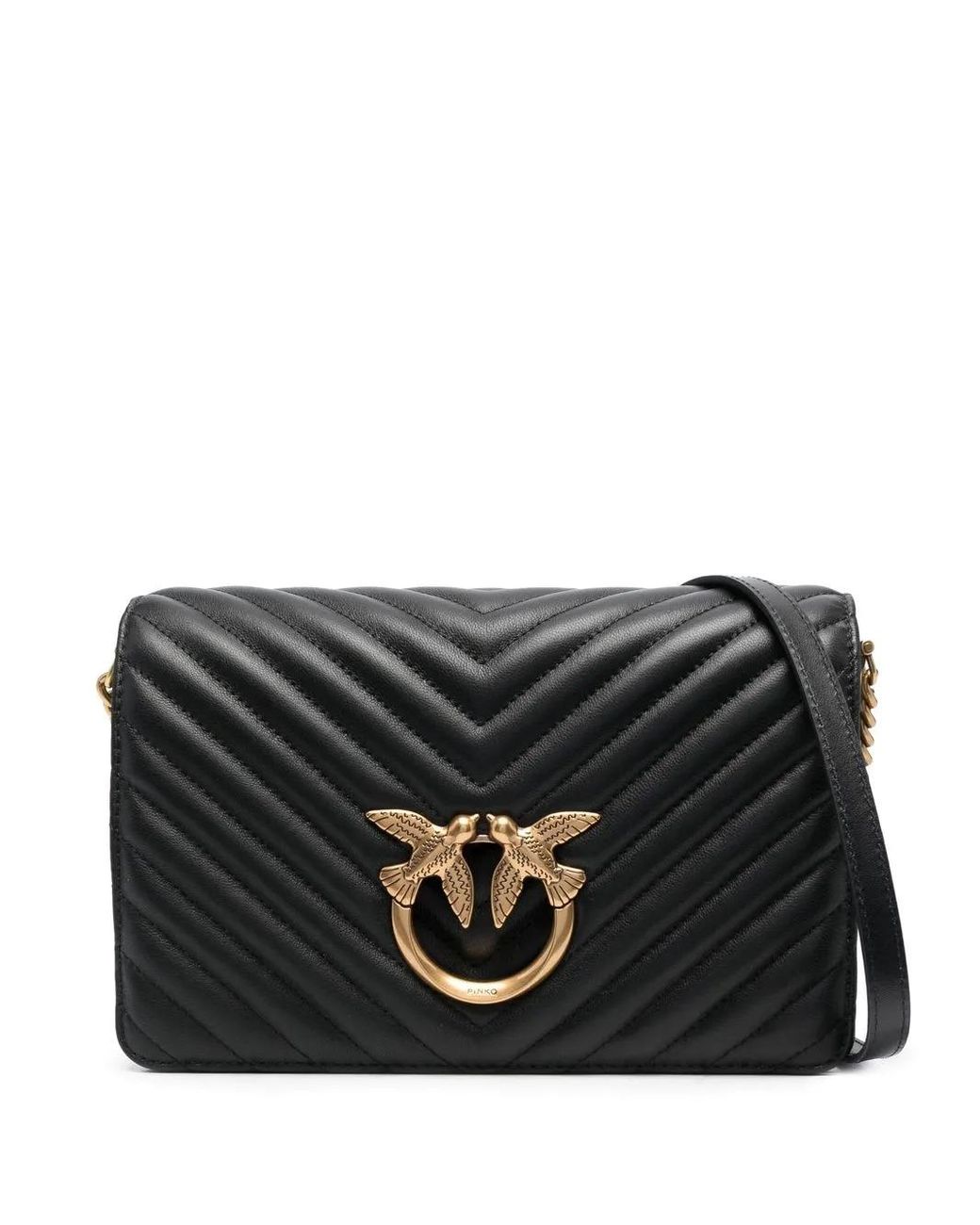 Pinko Black 'love Click Classic' Crossbody Bag
