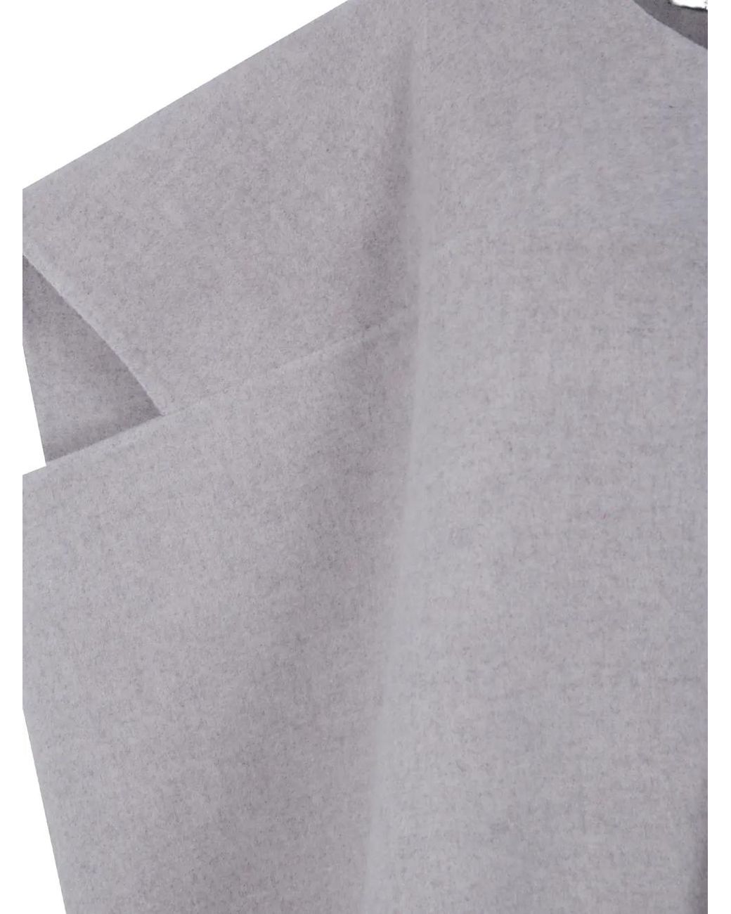 Sofie D'Hoore Gray Wool Cape