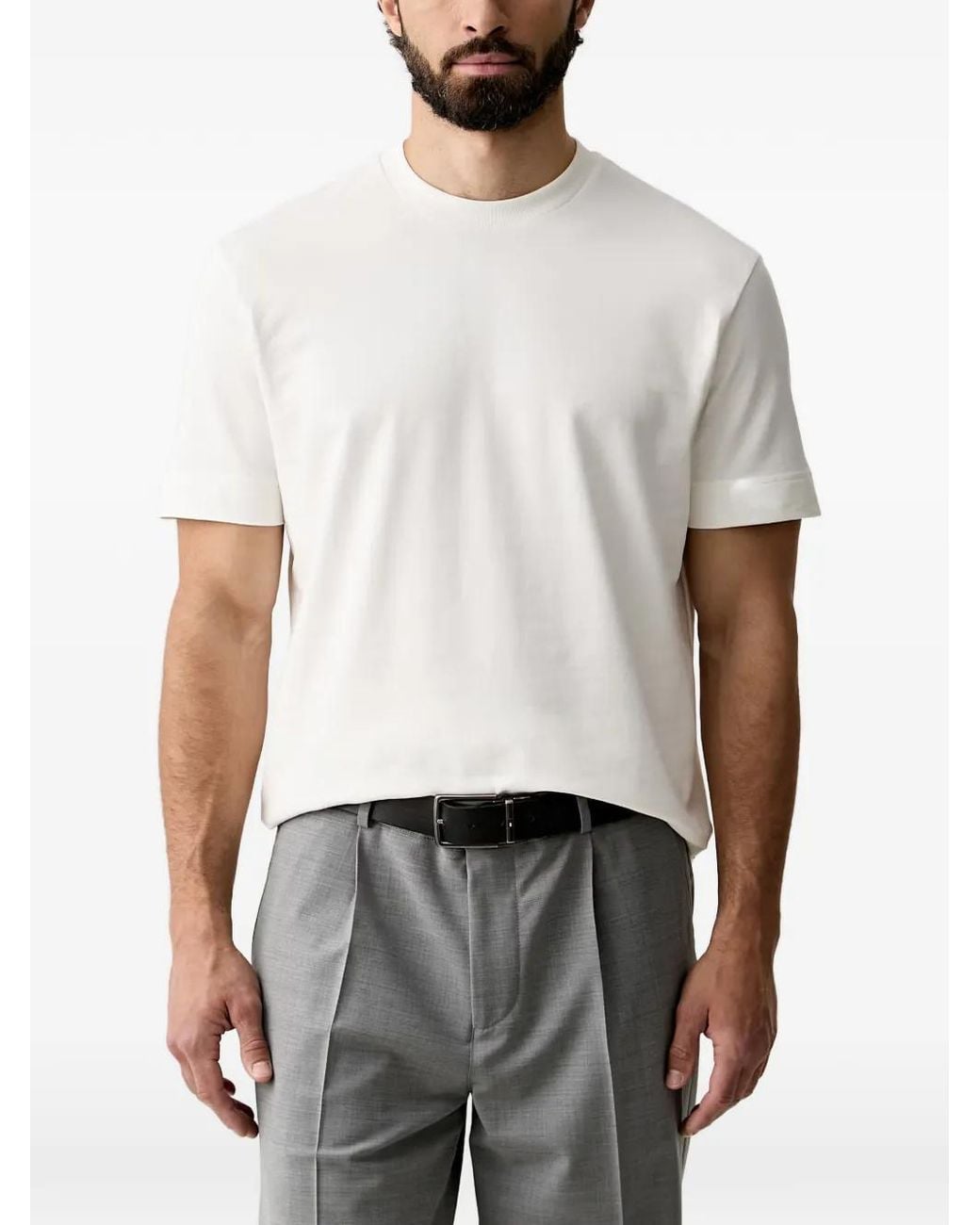 Joop! White Crew-Neck T-Shirt for men