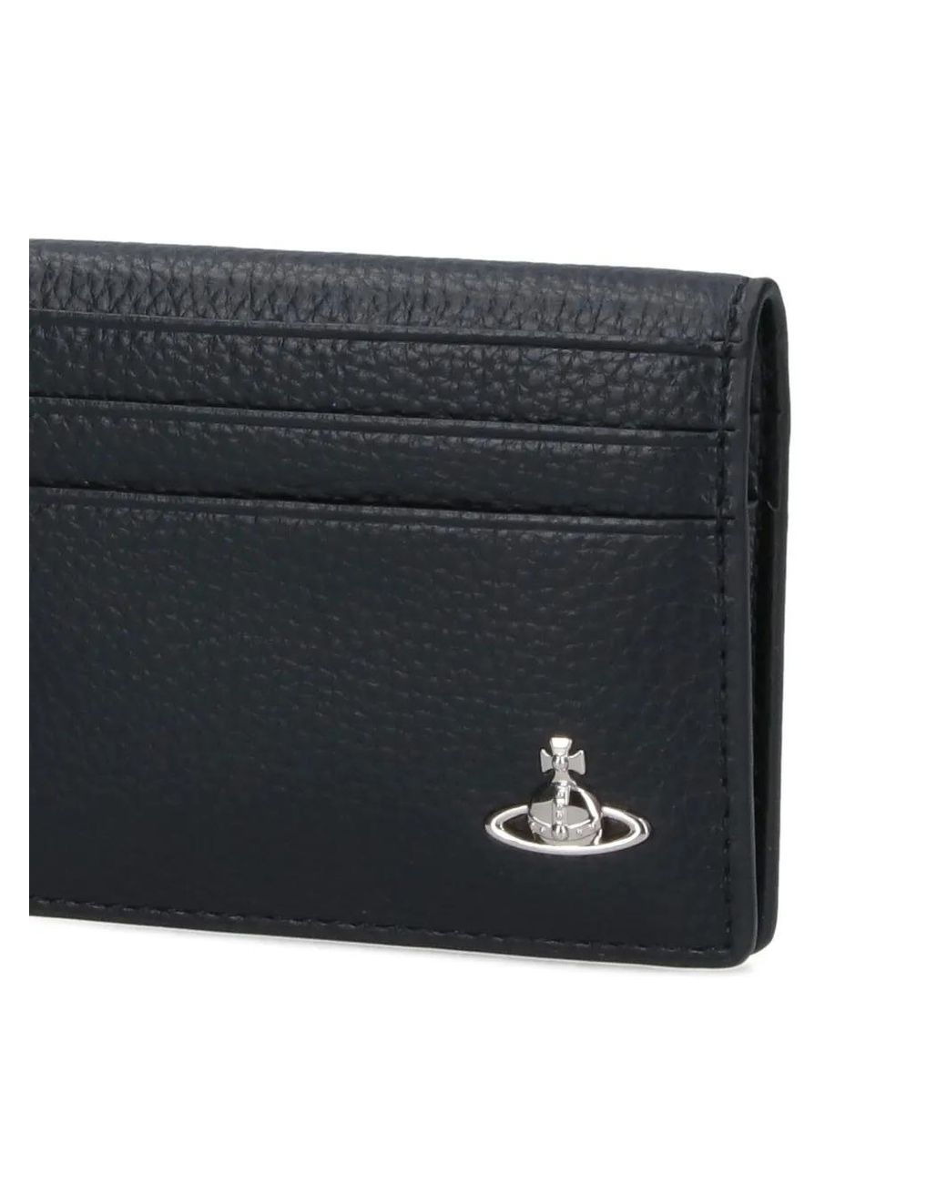 Vivienne Westwood Black Orb-Plaque Card Holder