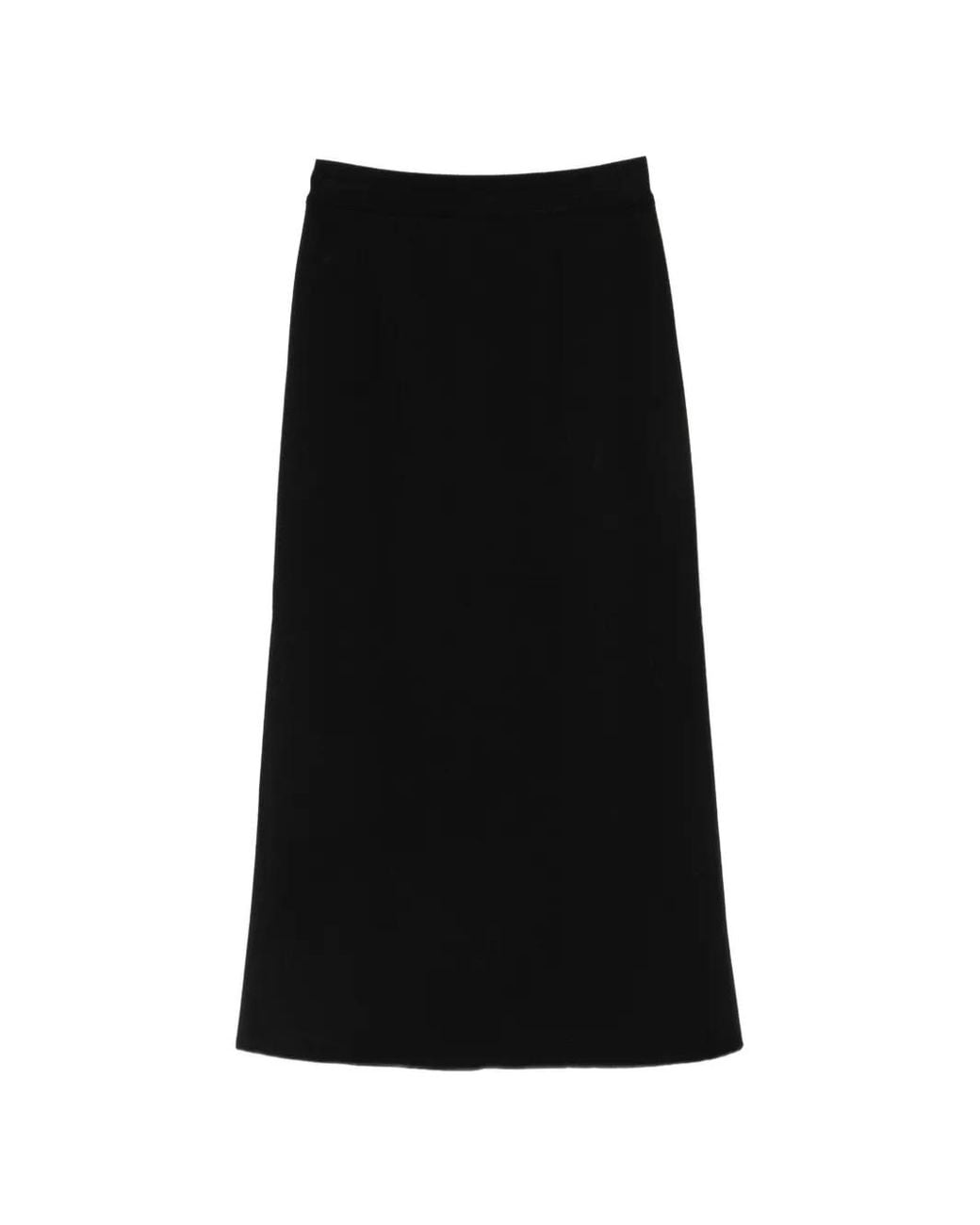 Agl Attilio Giusti Leombruni Black High-Waisted Midi Skirt