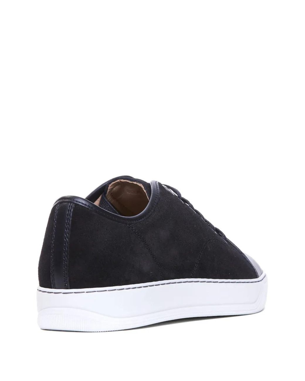 Lanvin Black Dbb1 Suede Leather Sneakers for men