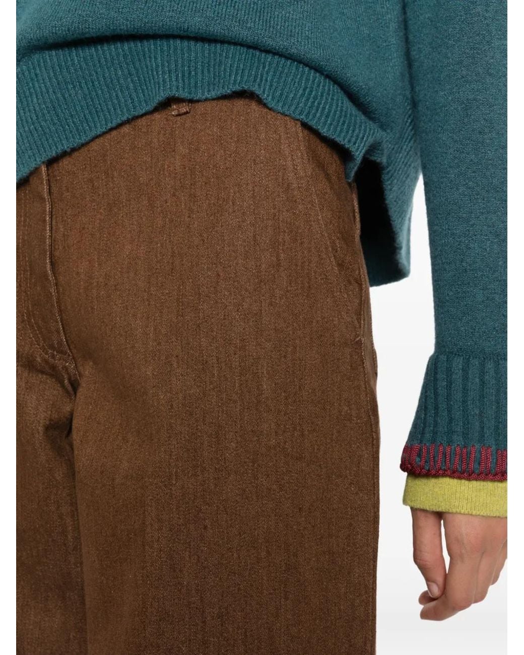 Sessun Brown Kart High-Waisted Balloon-Leg Jeans