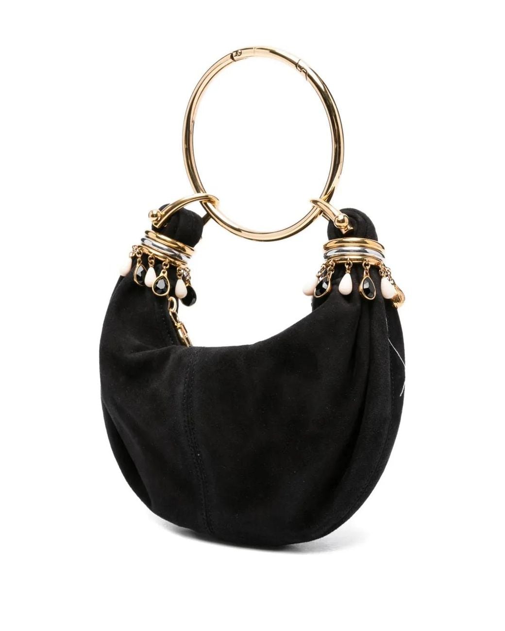 Chloé Black Mini Beaded Bracelet Bag
