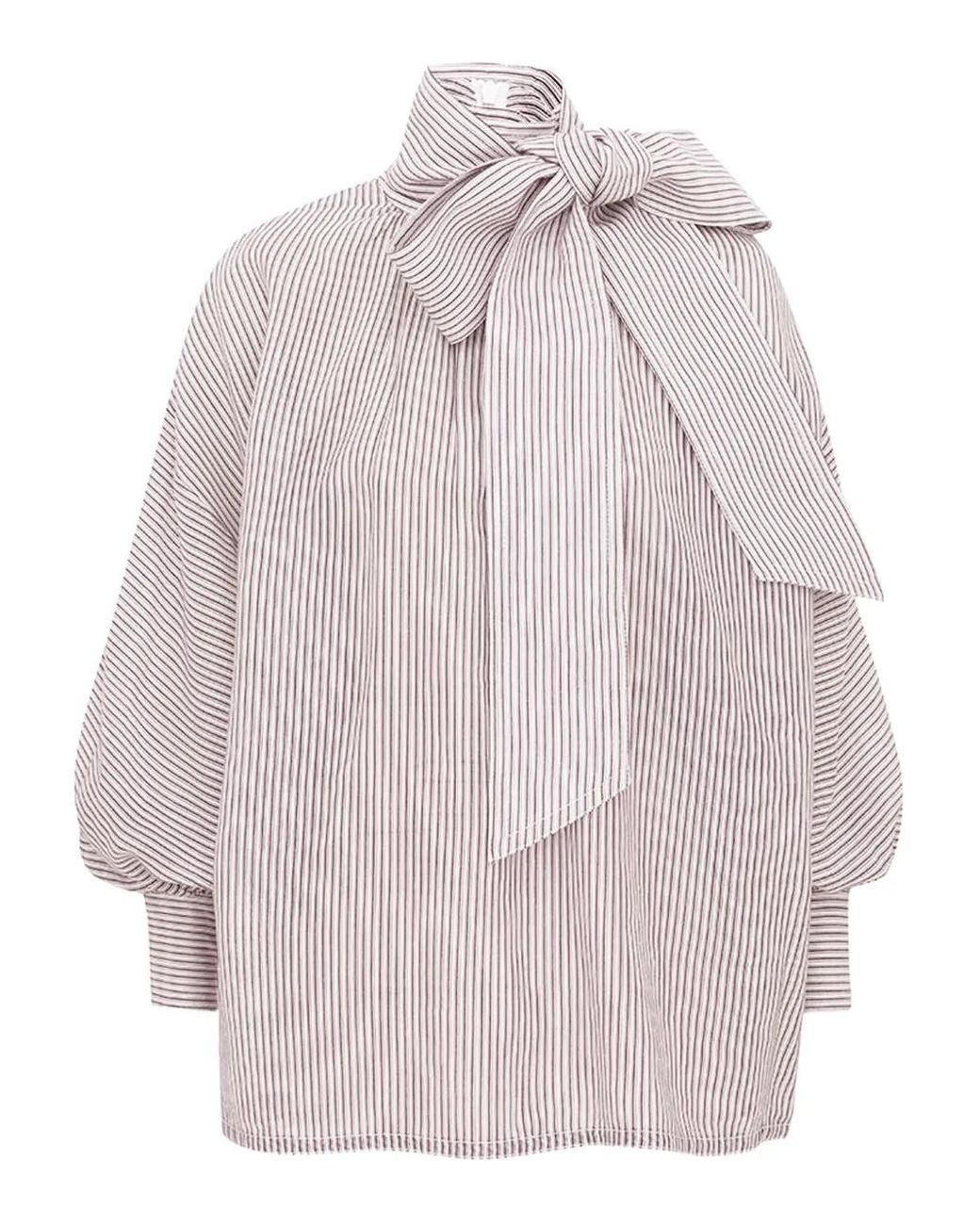 Zimmermann Pink Hypnotic Striped Blouse