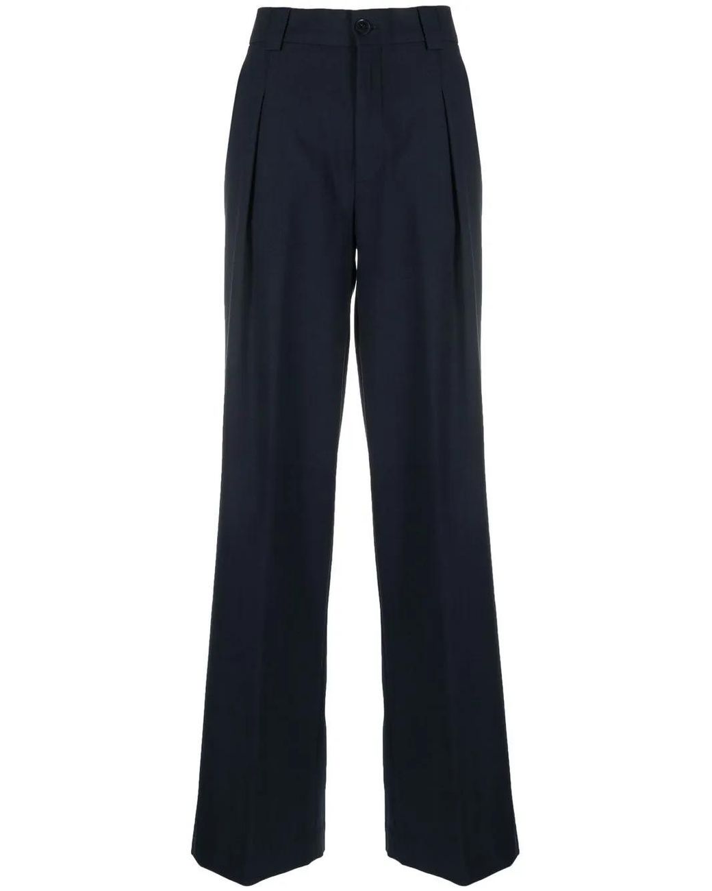 Closed Blue Brooks Wide-Leg Trousers