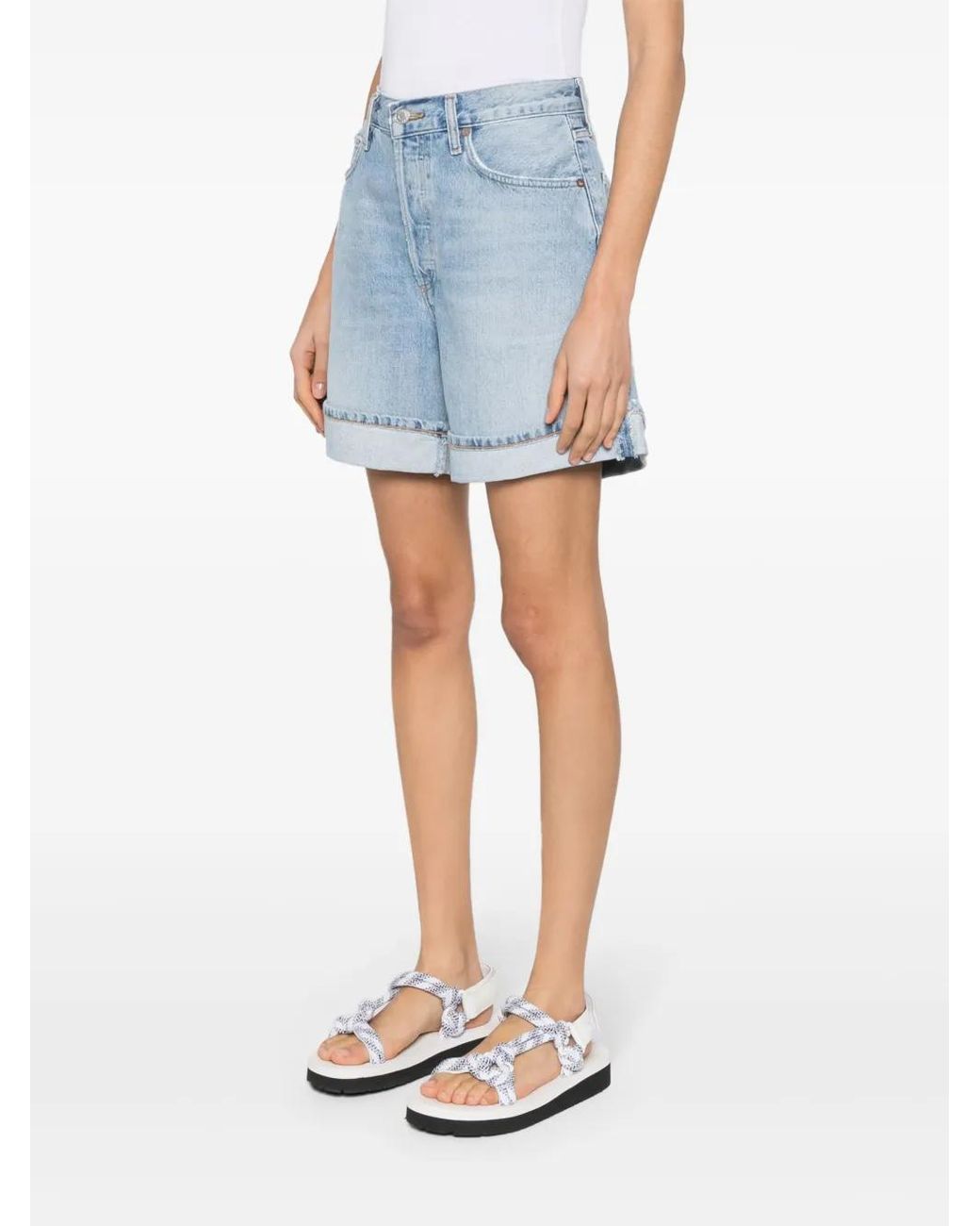 Agolde Blue Dame Short