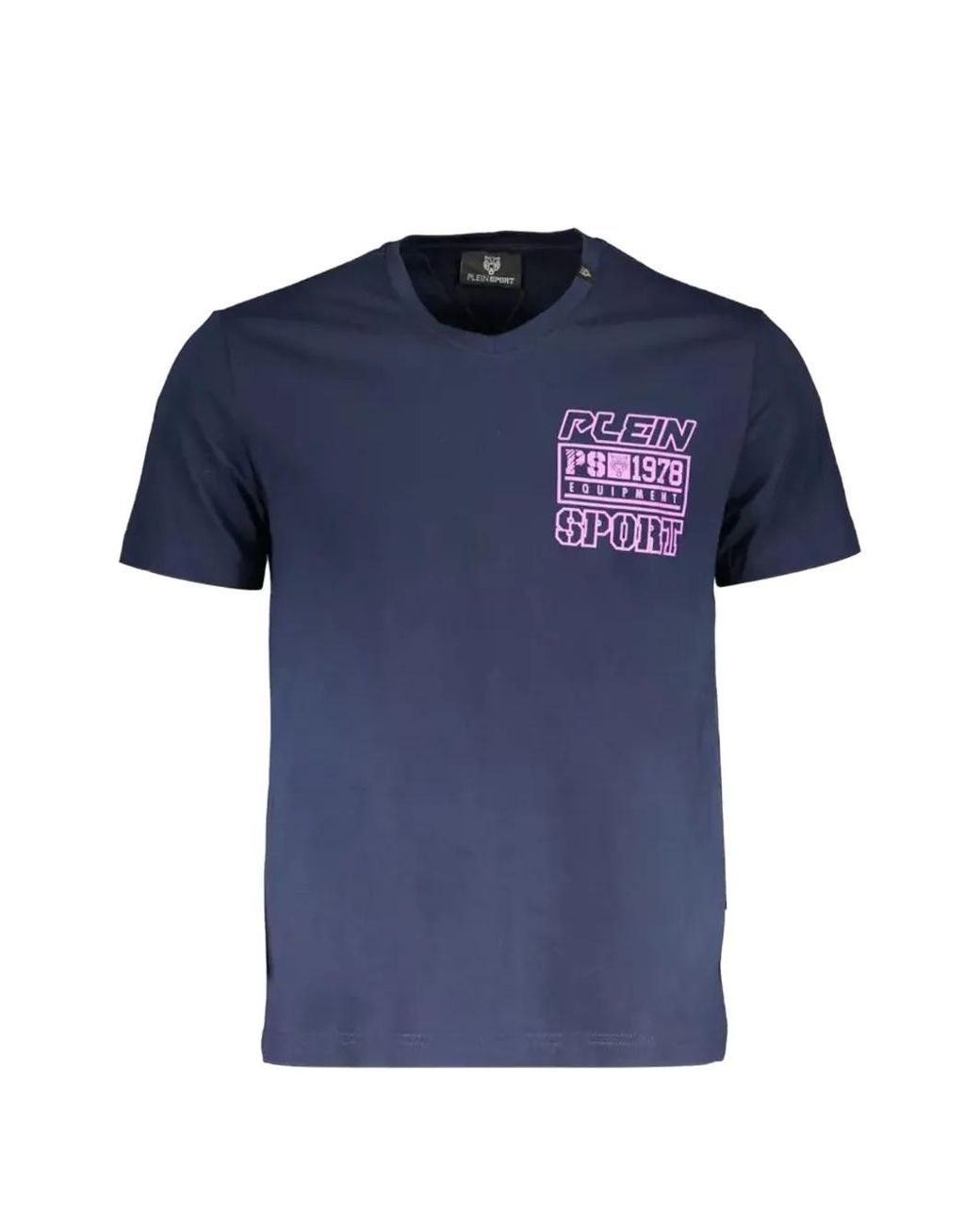 Philipp Plein Blue Logo-Print T-Shirt for men