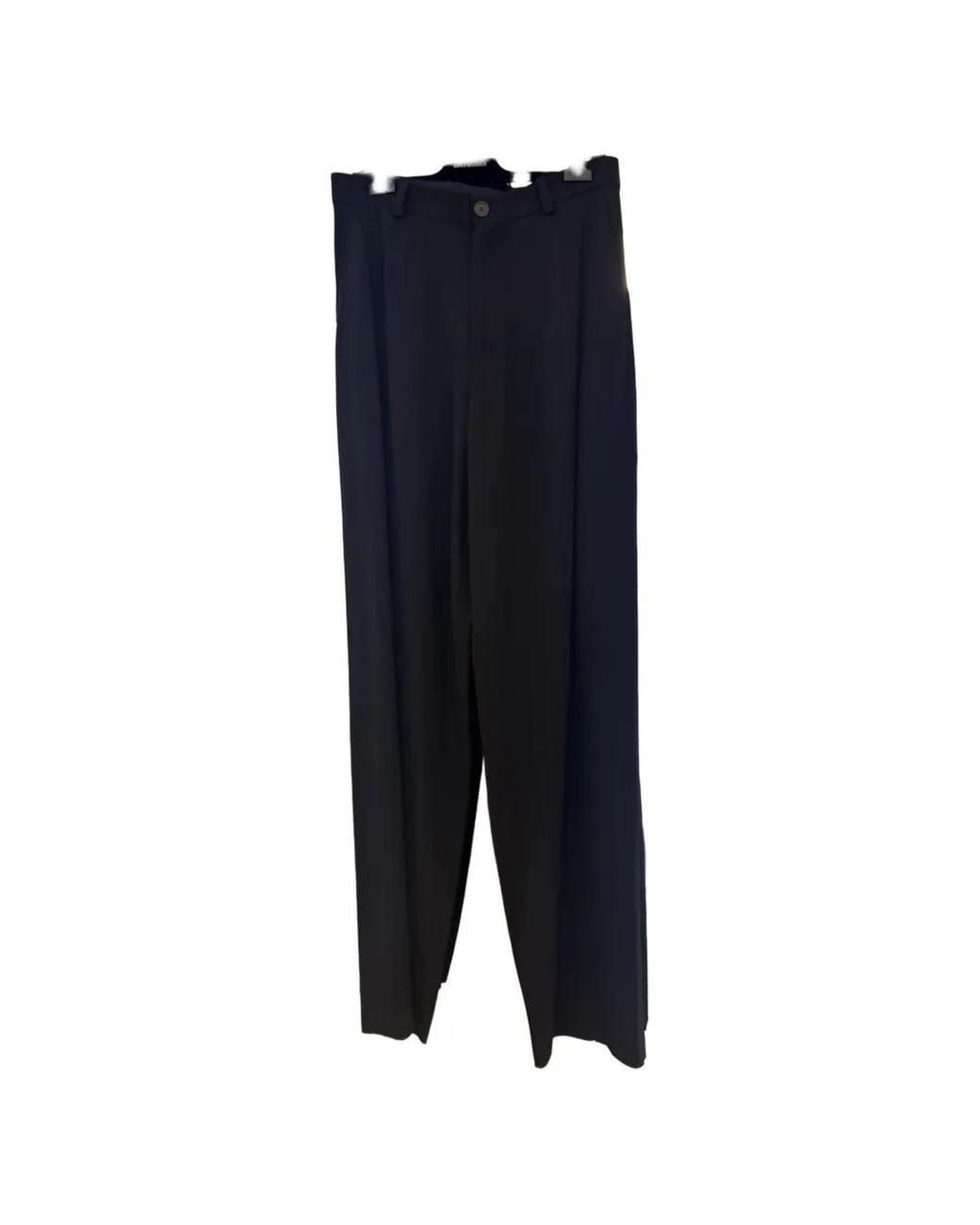 Balenciaga Blue Button-Fastening Tailored Trousers