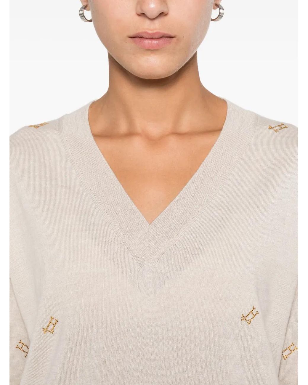 Herno White Sweaters