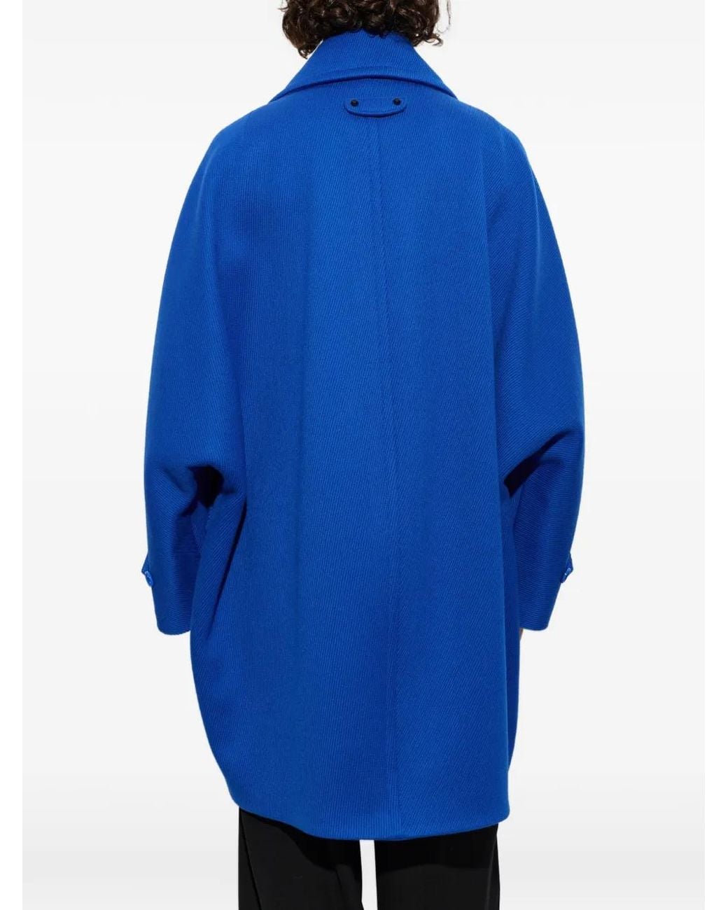 Balenciaga Blue Large Cocoon Coat for men