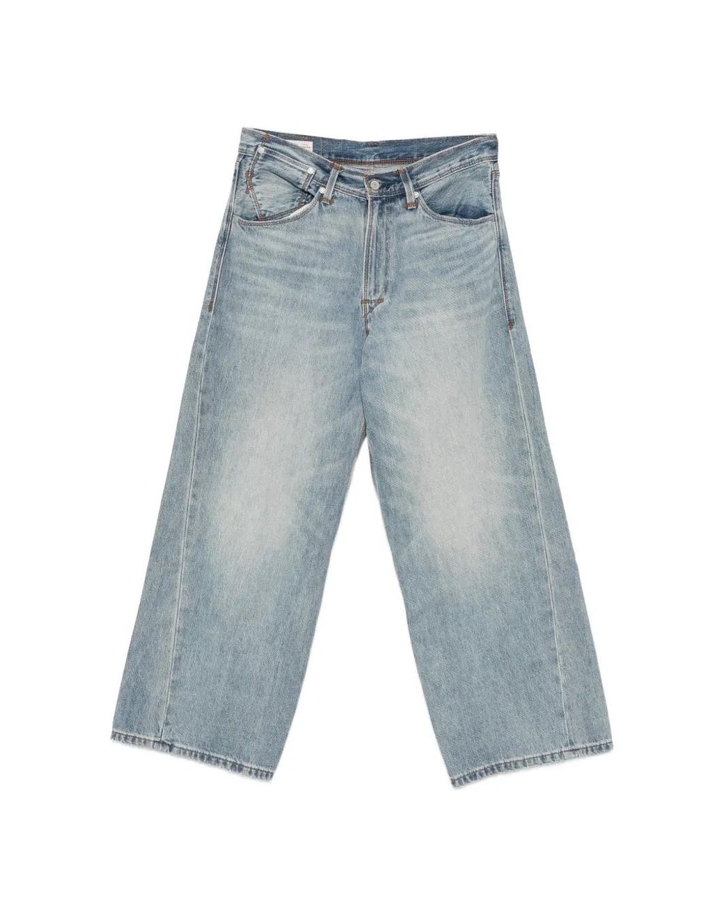 Vaqueros Anchos Con Efecto Descolorido Levi's de hombre de color Blue