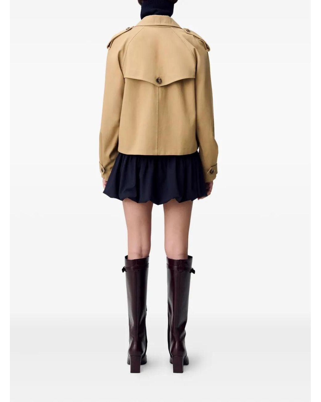 Claudie Pierlot Natural Short Trench Jacket
