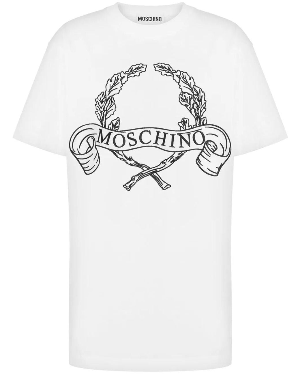 Moschino Gray Logo-Print T-Shirt
