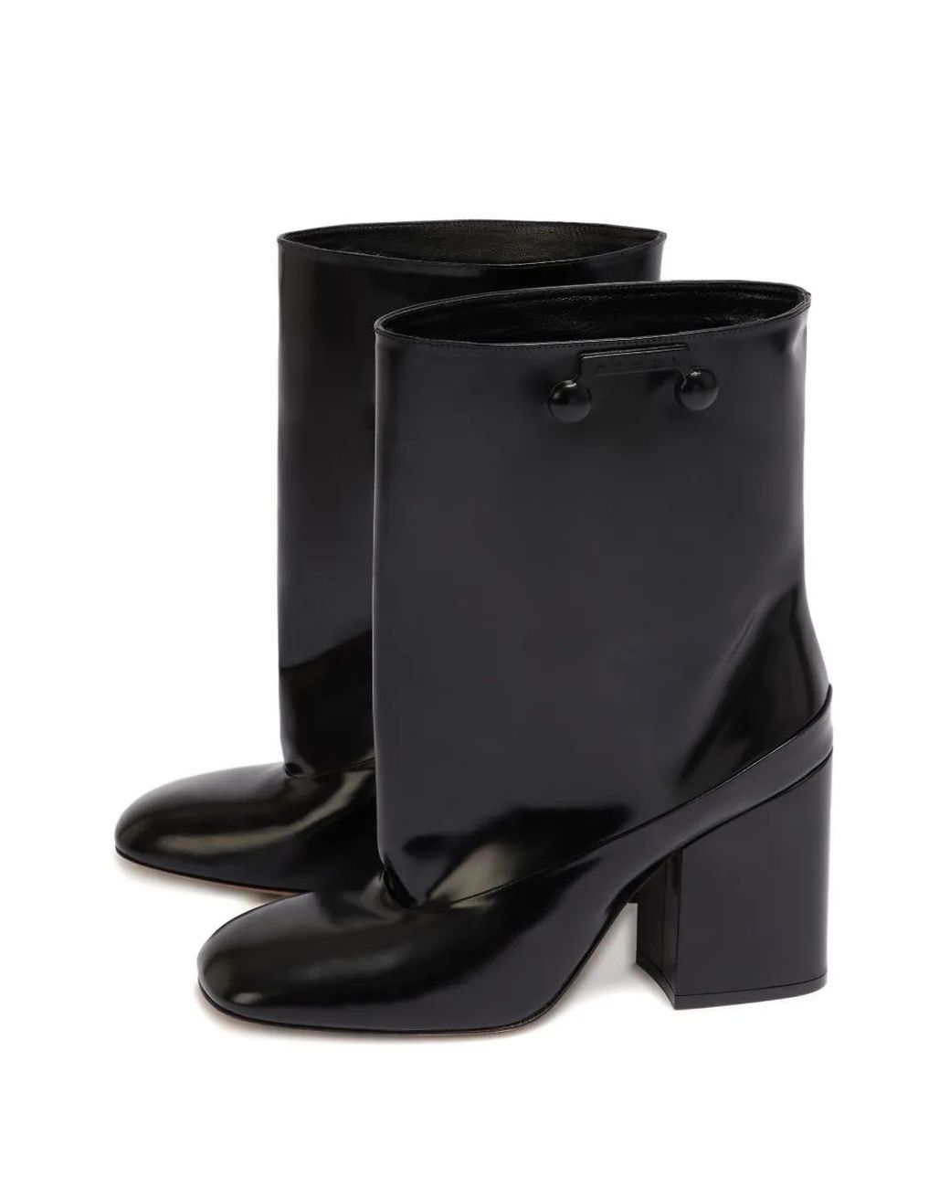 Marni Black Trunkaroo Block-Heel Ankle Boots