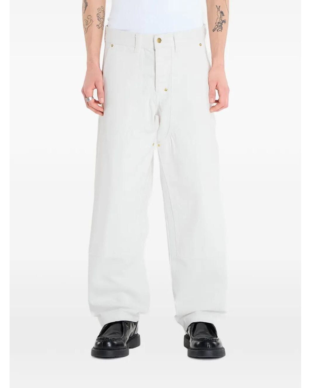 Dickies White Selvedge Double-Knee Jeans for men