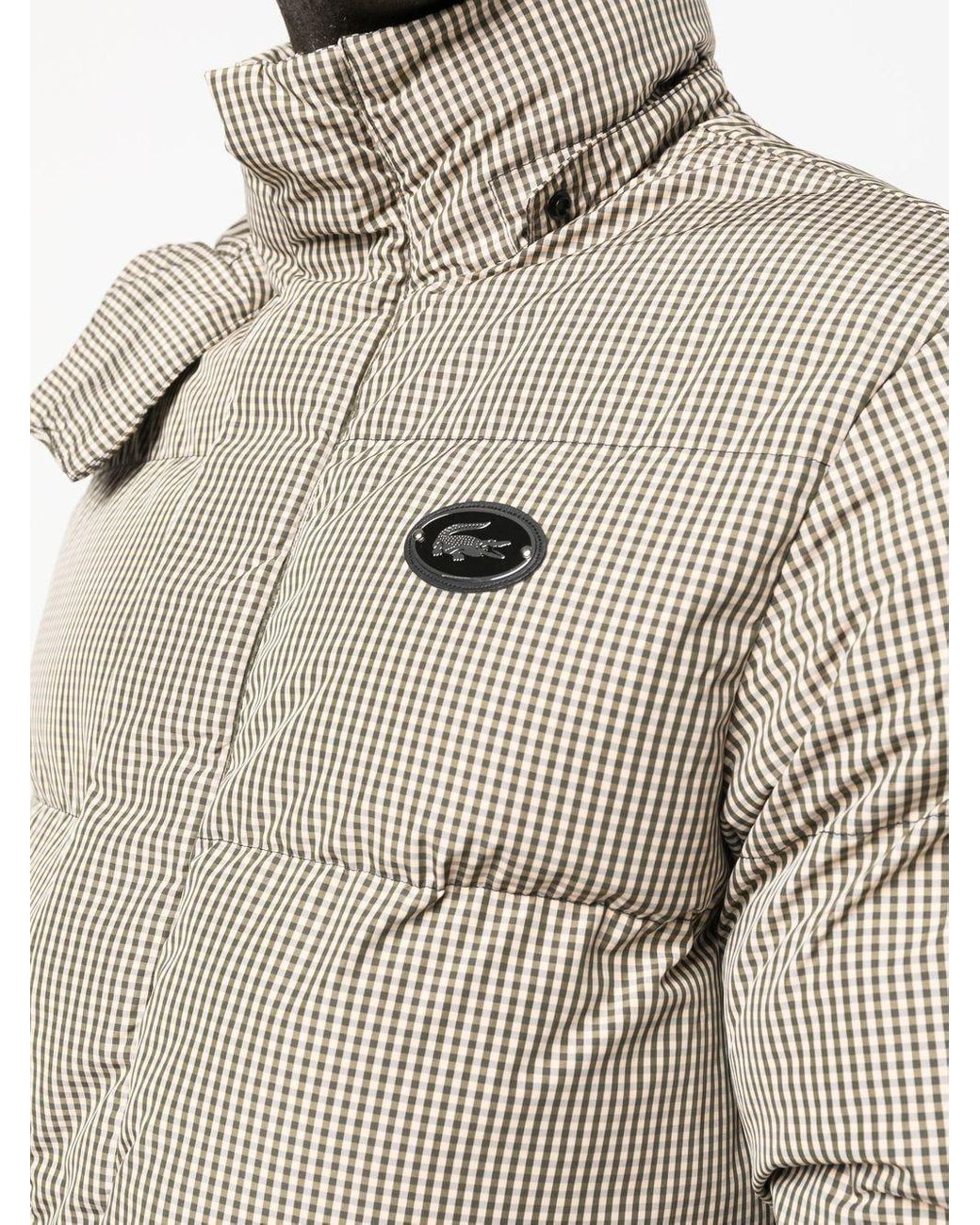 Lacoste classic funnel neck puffer jacket cheap