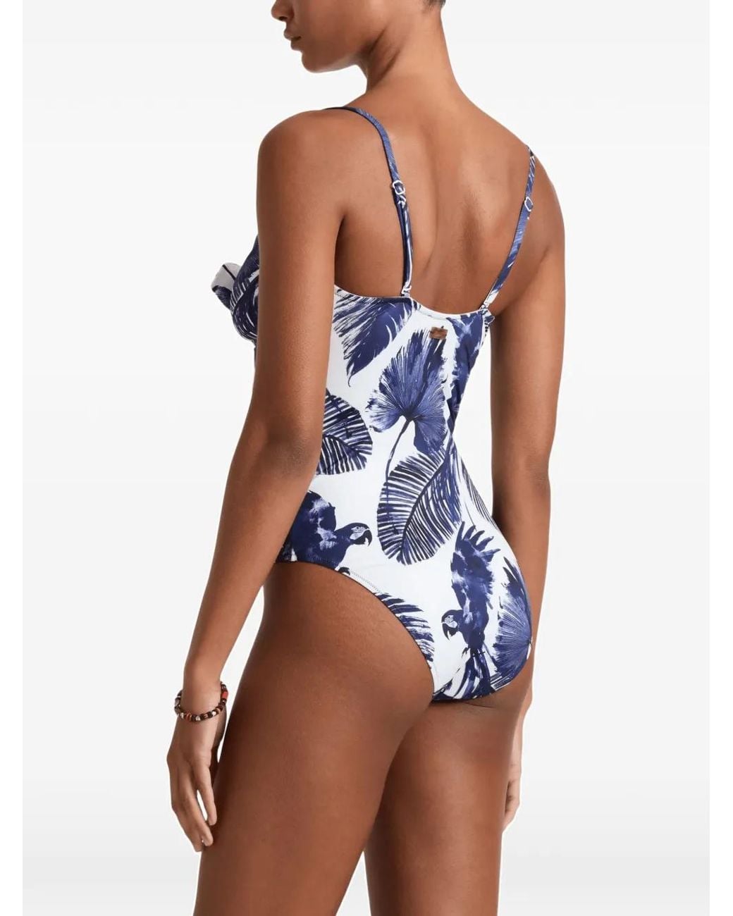 Vilebrequin Blue Papagaio Knot-Detail Swimsuit
