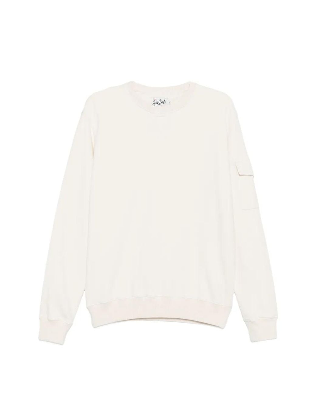 Mc2 Saint Barth White Chester Pocket Crew-Neck Sweater for men