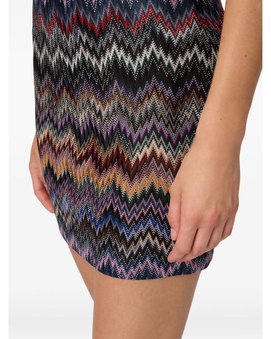 Missoni Black Zigzag Knit Skirt