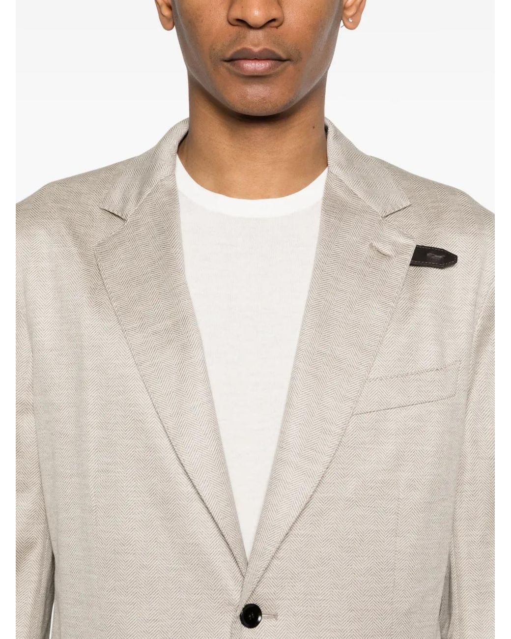 Blazer À Boutonnière Brioni pour homme en coloris White