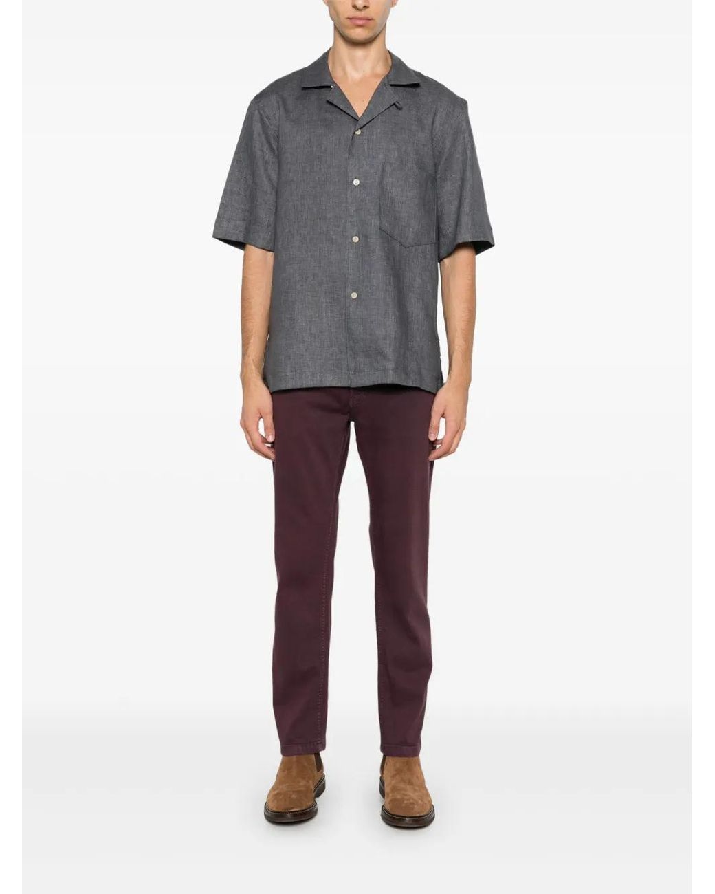 Eleventy Red Slim-Cut Jeans for men
