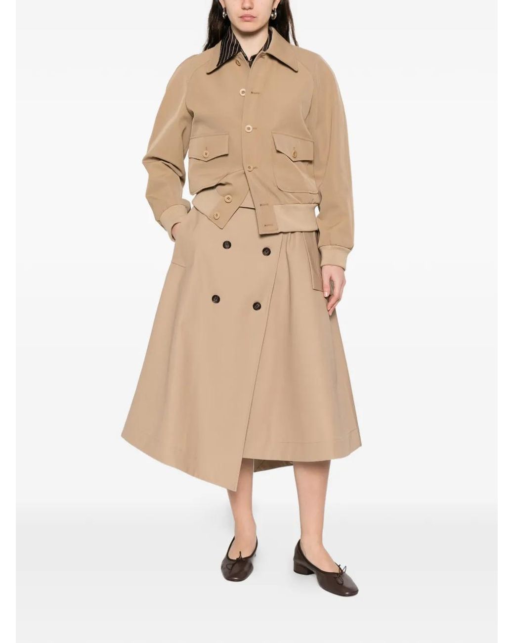 A.P.C. Natural Button-Front Collared Bomber Jacket