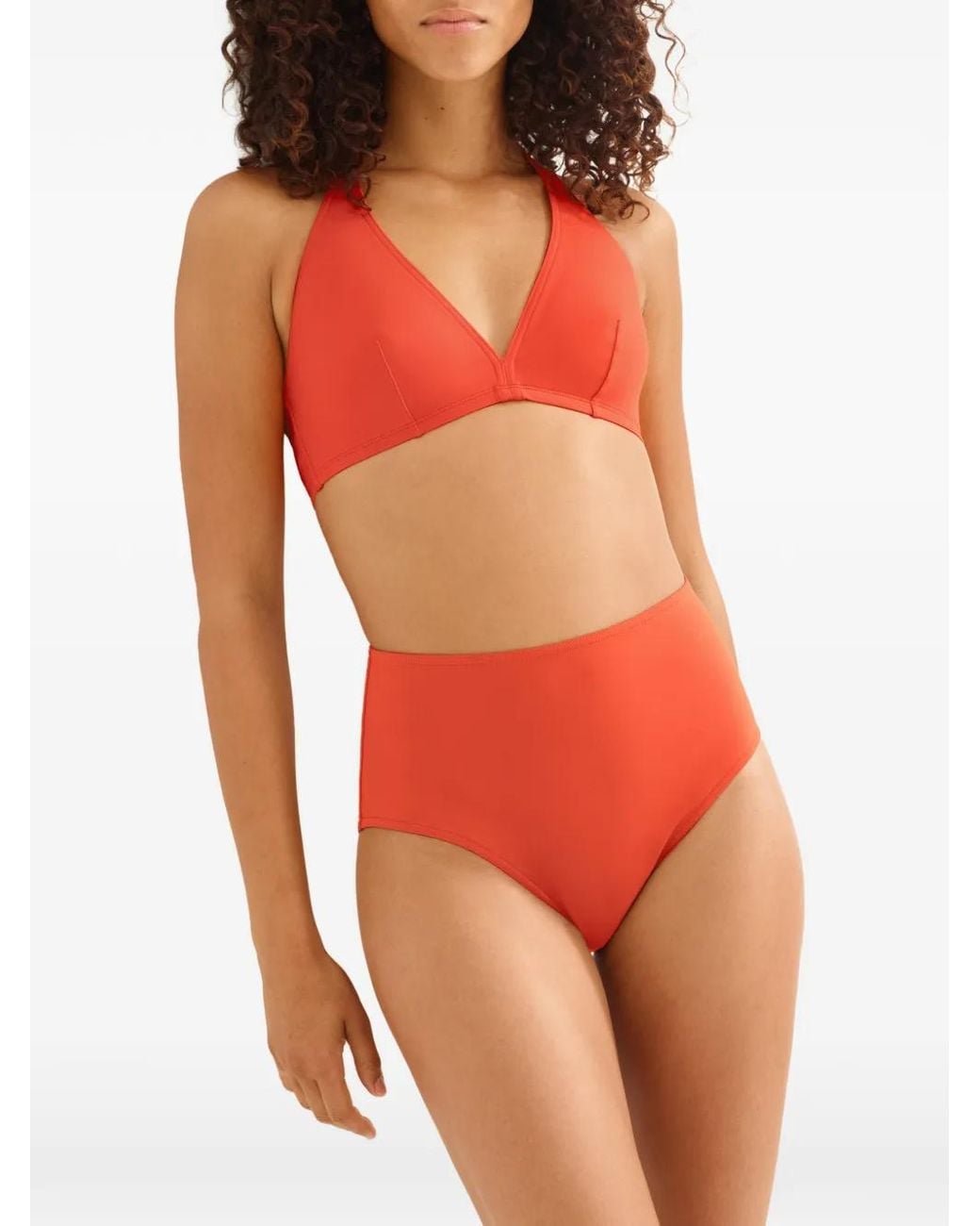 Eres Red Gang Halterneck Triangle Bikini Top