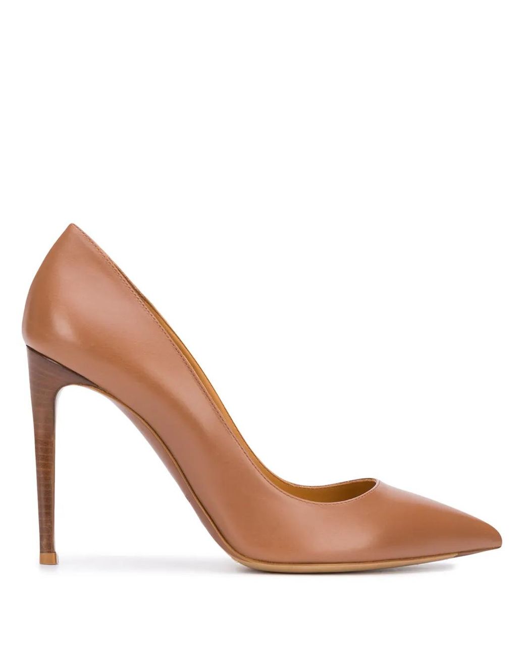 Ralph Lauren Brown Leather Pumps