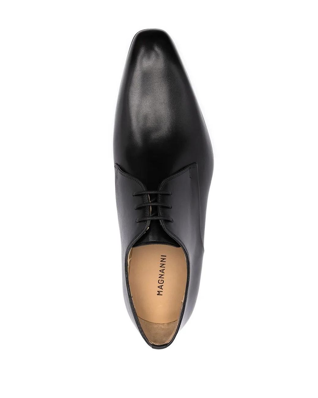 Magnanni Shoes Black Negro Leather Oxford Shoes for men