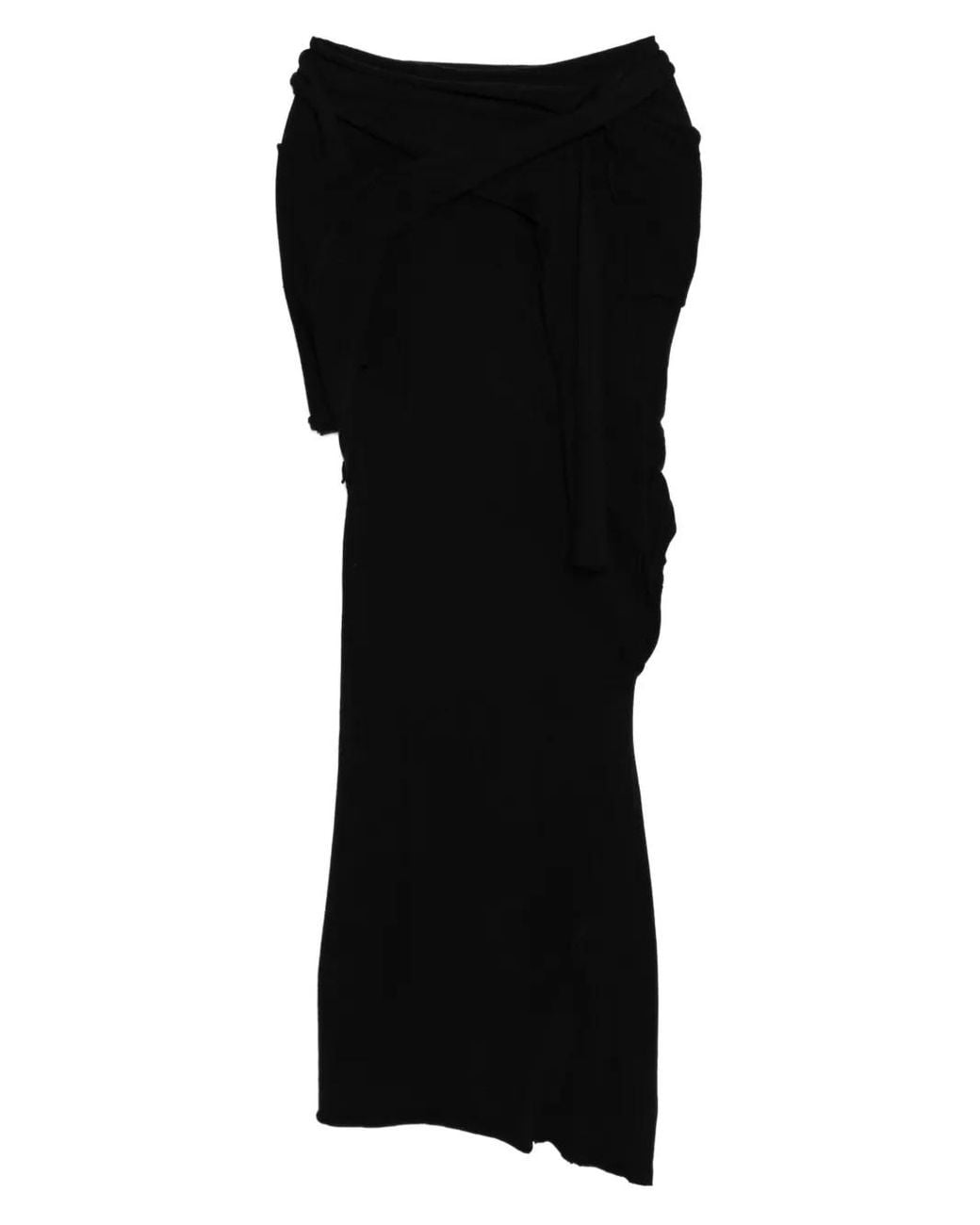 OTTOLINGER Black Lounge Drape Skirt
