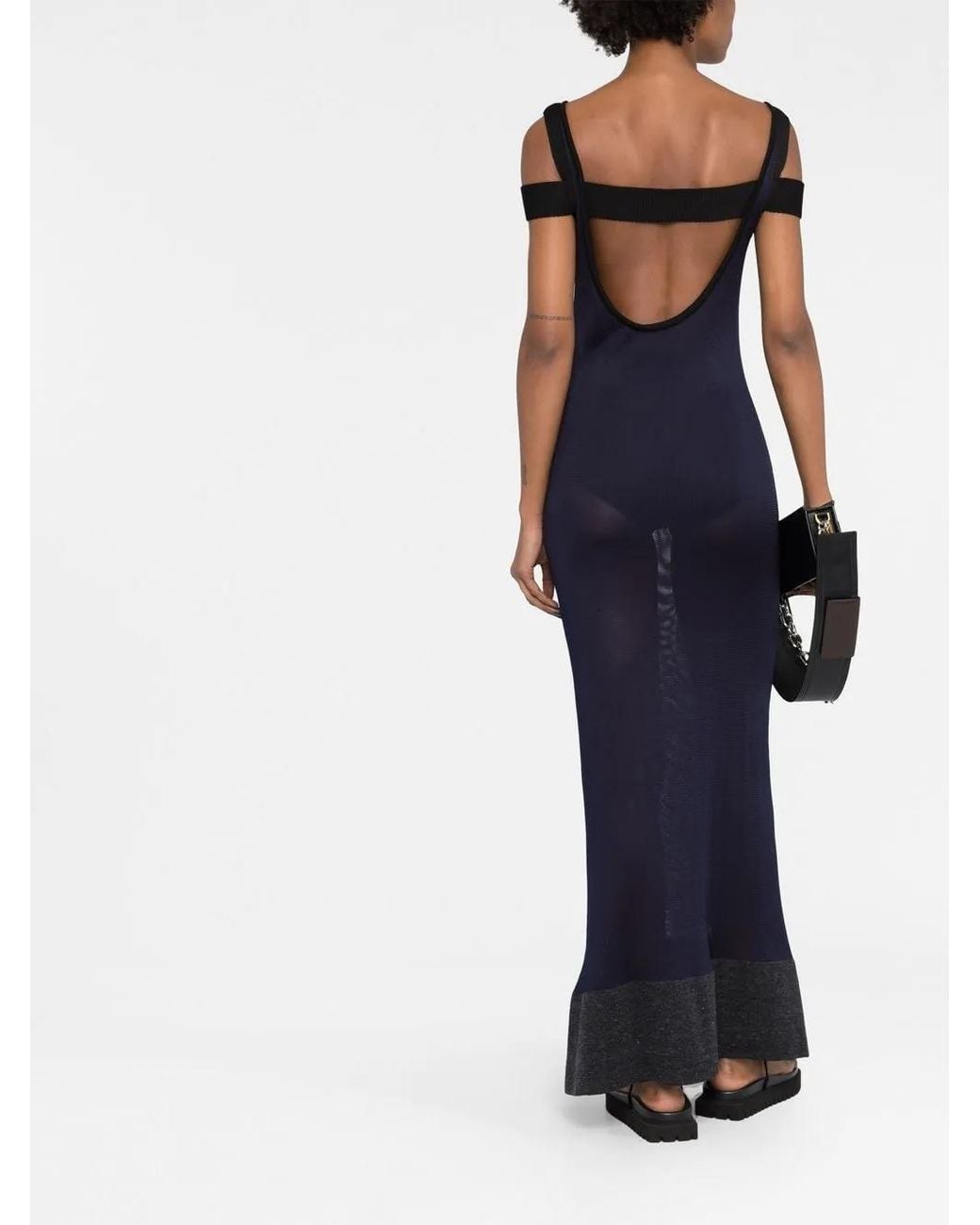 Jacquemus Blue Semi-Sheer Maxi Dress
