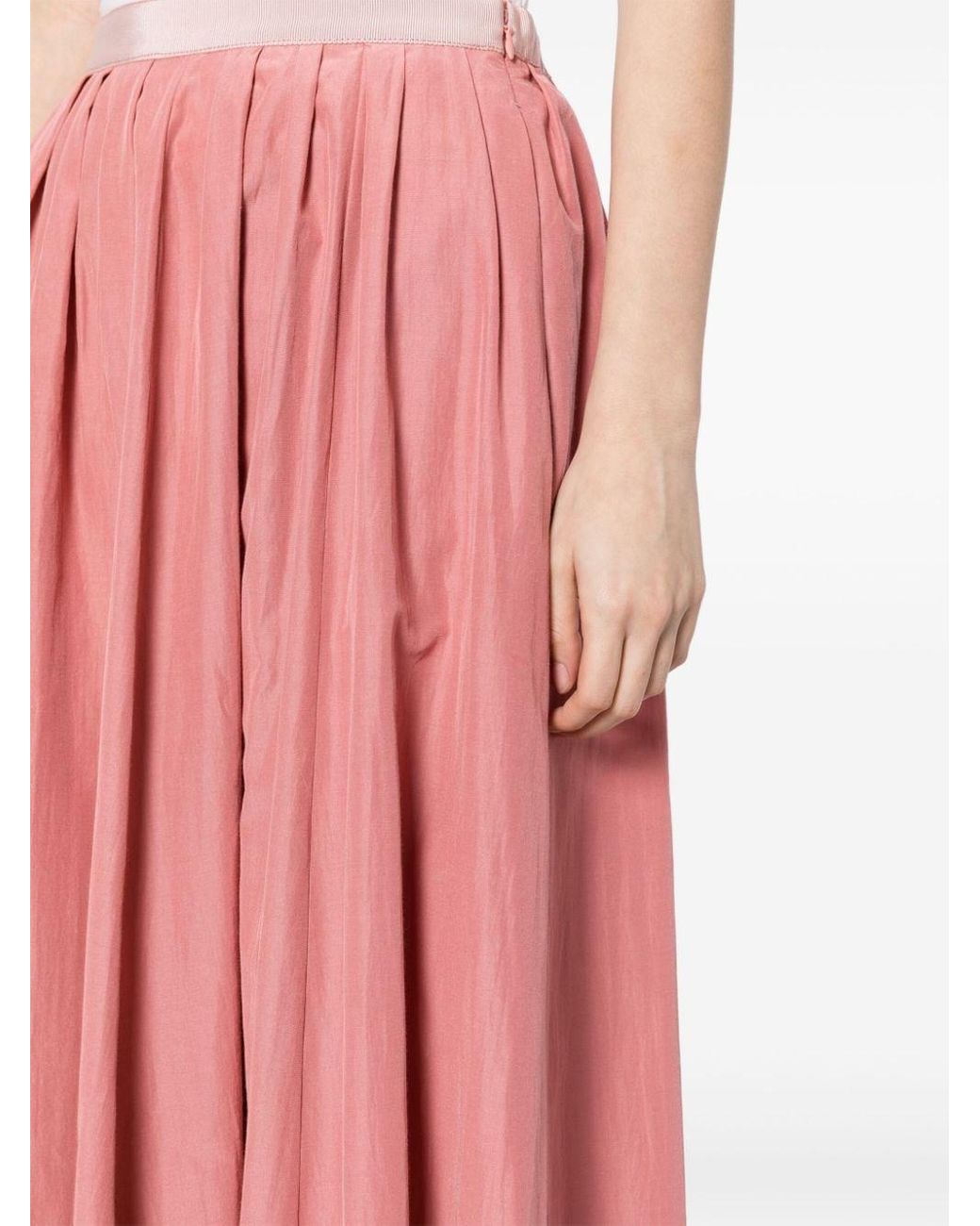 Witchery pink top pleated skirt