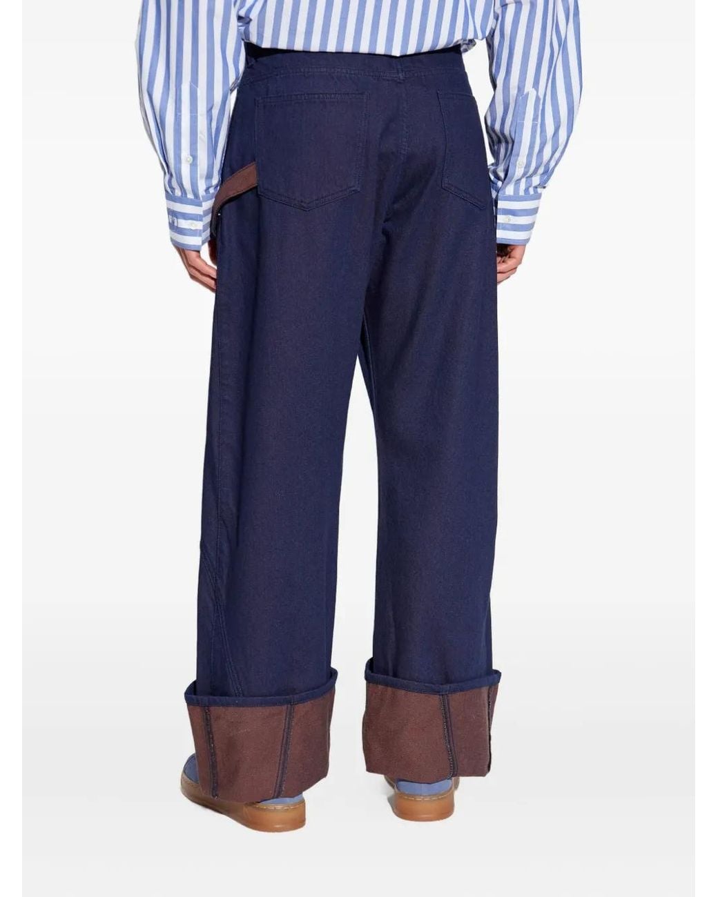 J.W. Anderson Blue Twisted Jeans for men