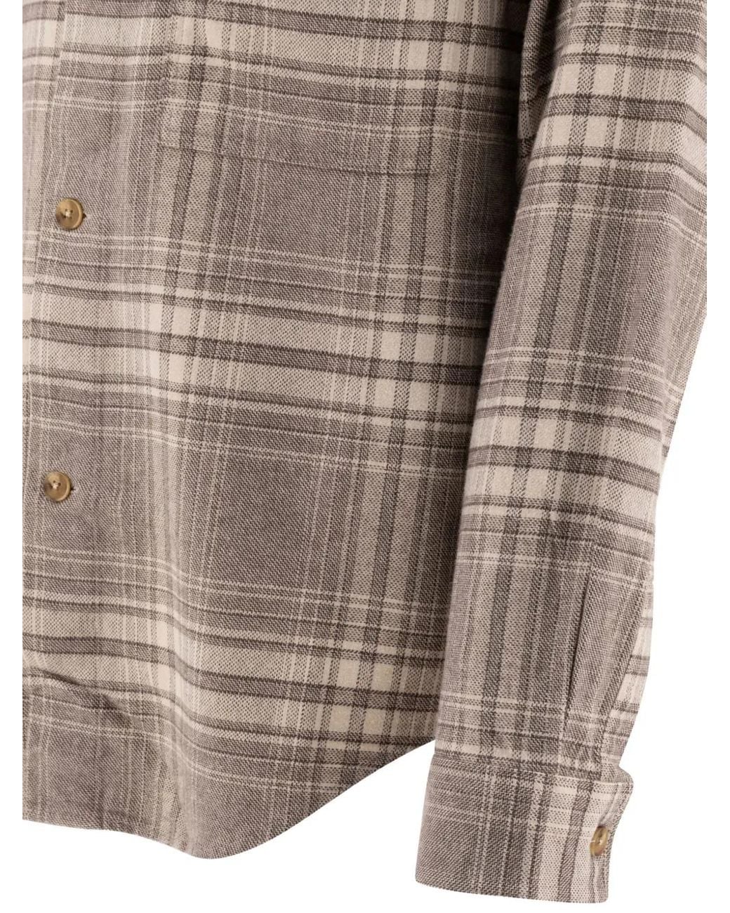 NN07 Gray Adwin Checked Button-Fastening Shirt for men