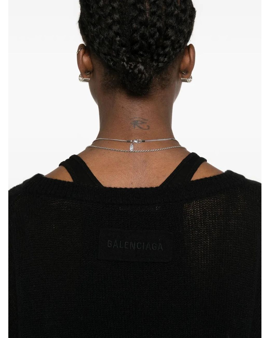 Balenciaga Black Pull Ample À Col V
