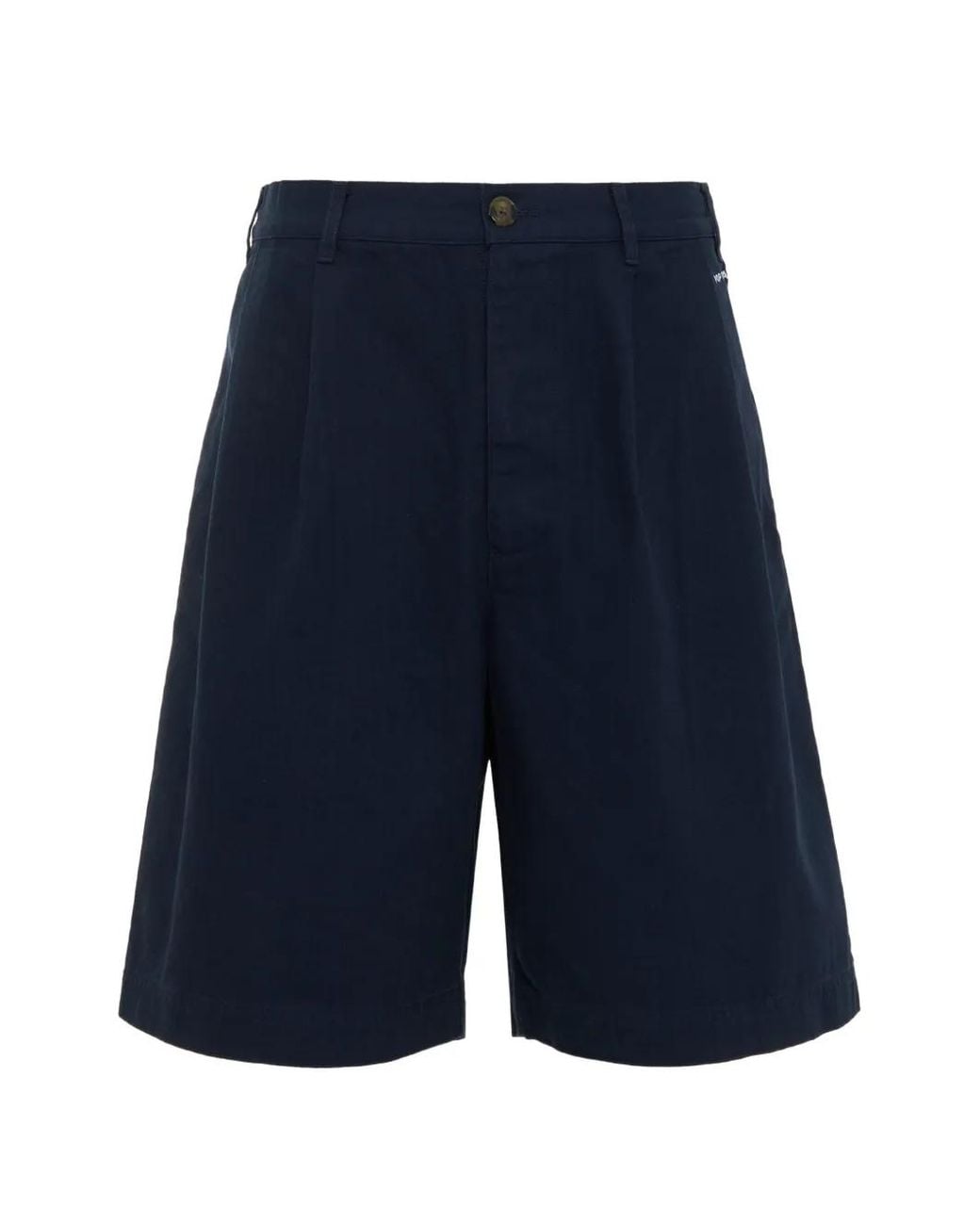 Pop Trading Co. Blue Pleated Deck Shorts for men