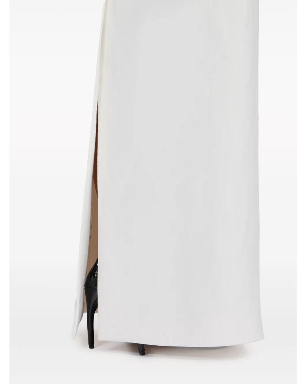 Ferragamo White High-Waisted Maxi Skirt