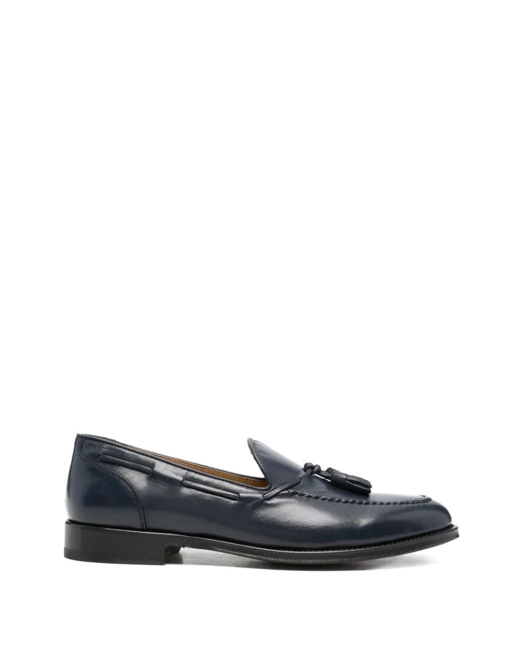 Calpierre Blue Mocassins À Détails De Glands for men