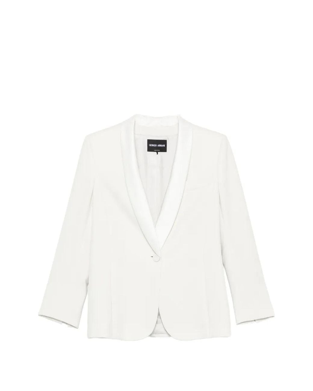 Giorgio Armani White Tuxedo Jacket