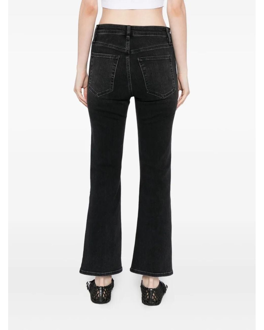 FRAME Black The Reboot Cropped Jeans