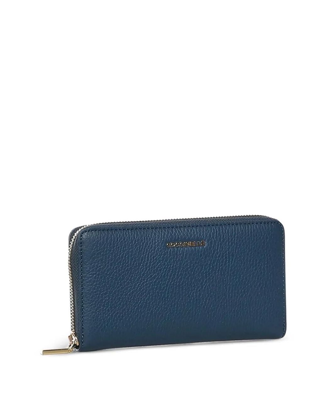 Coccinelle Blue Zip-Fastening Leather Wallet