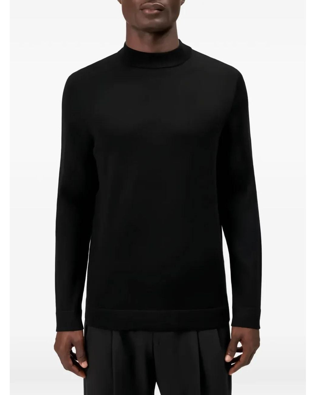 Drykorn Black Arwon Mock-Neck Sweater for men