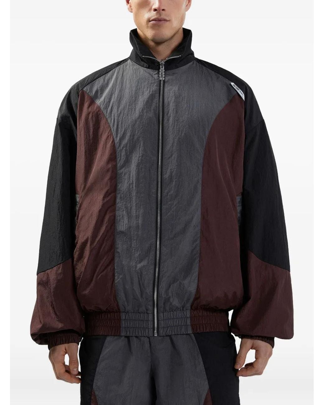Gcds Brown Colour-Block Jacket for men