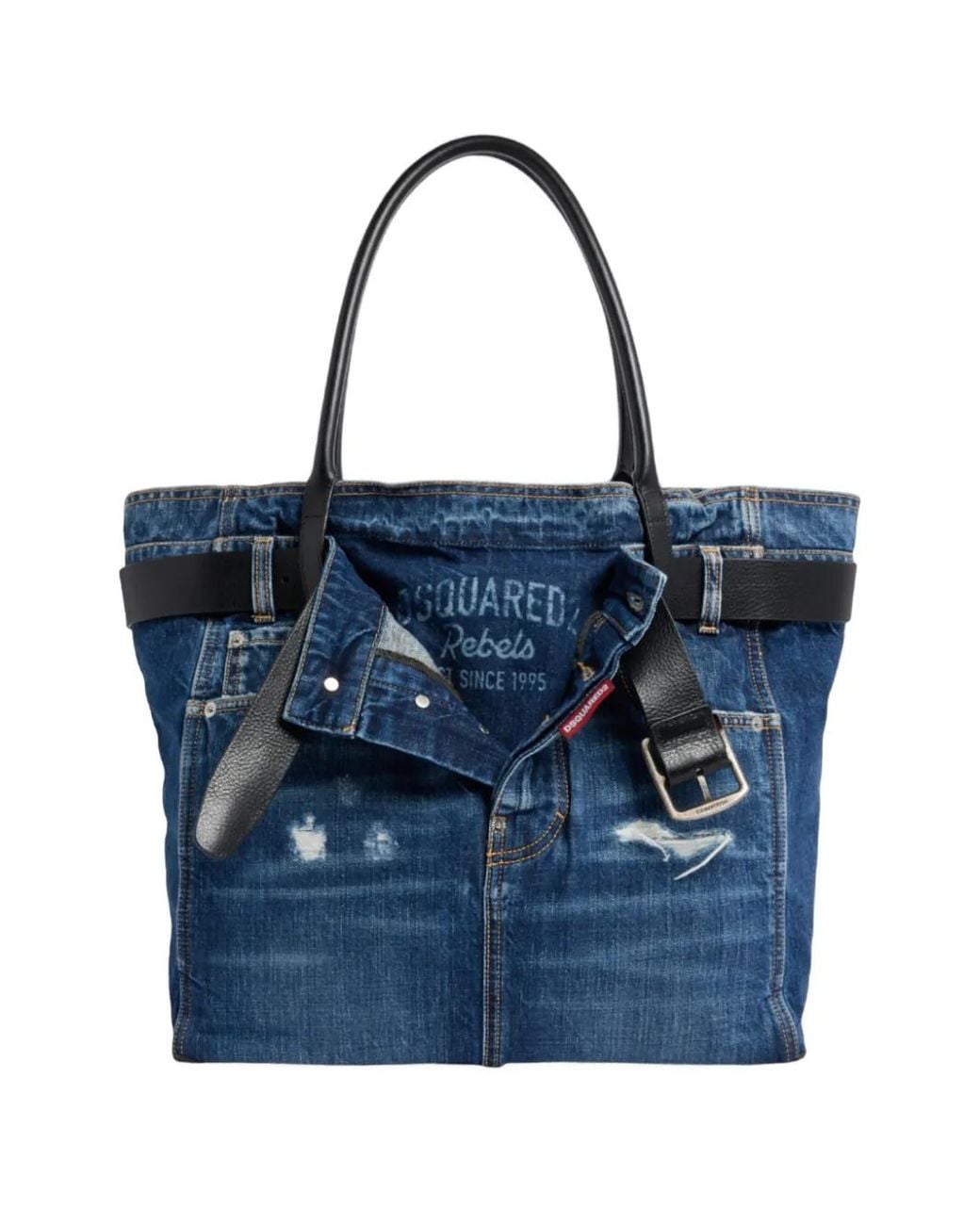 DSquared² Blue Twin Shopping Bag