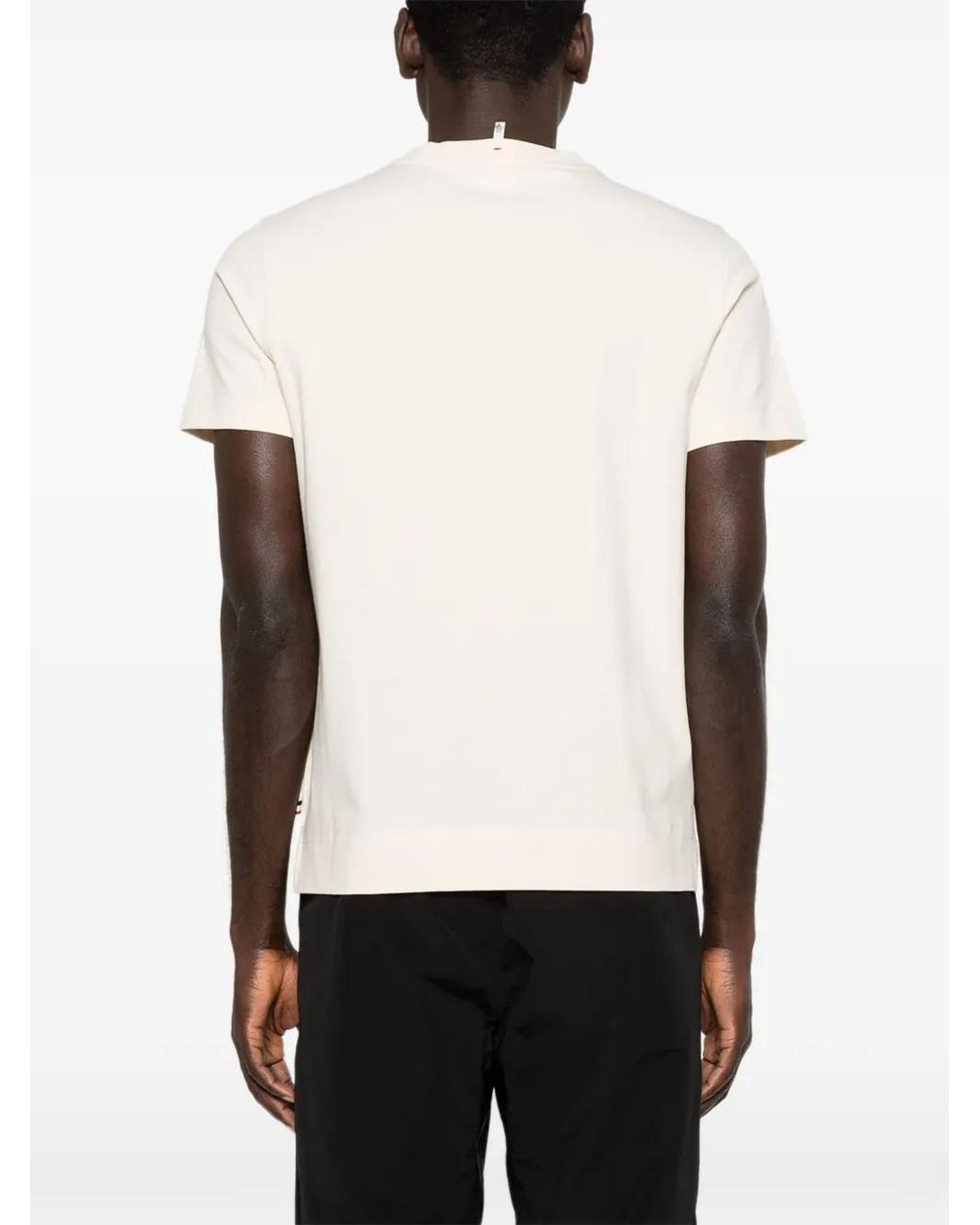 Moncler White Logo-Print T-Shirt for men