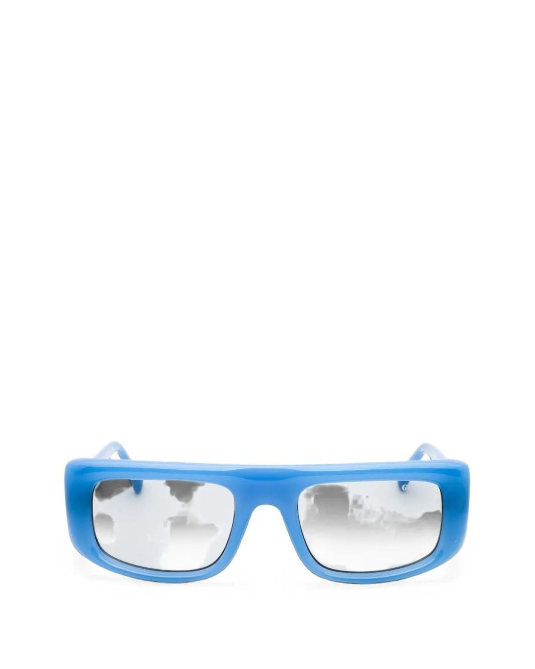 GUESS EYEWEAR Blue Lunettes De Soleil À Monture Rectangulaire